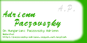adrienn paczovszky business card